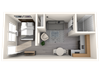 The James Apartments Premium Studio Floor Plan The James Apartments Premium Studio Floor Plan